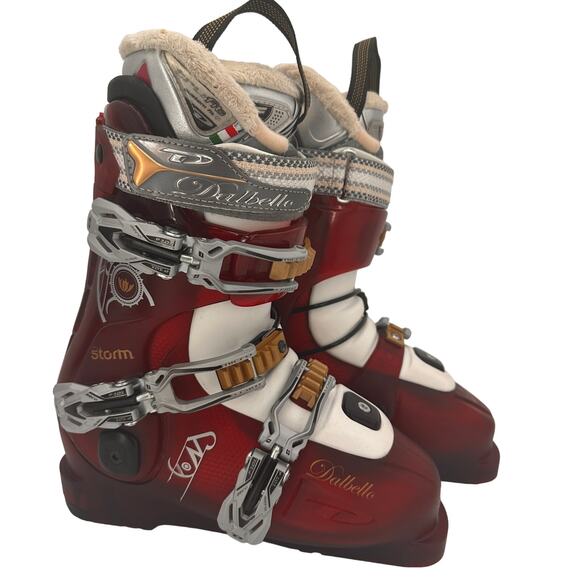 Dalbello True Fit Performer Storm Krypton Red Ski Boots Size 235 / 6 / 23.5 - Picture 1 of 13